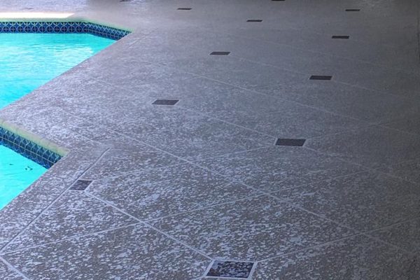 pool spray deck in miami, florida